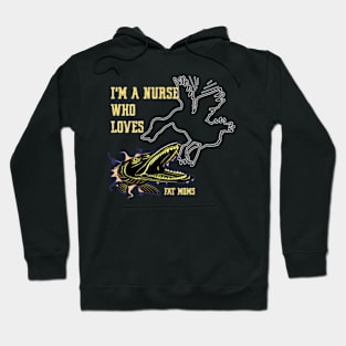 Fishing of pike duck's eater for a nurse Hoodie